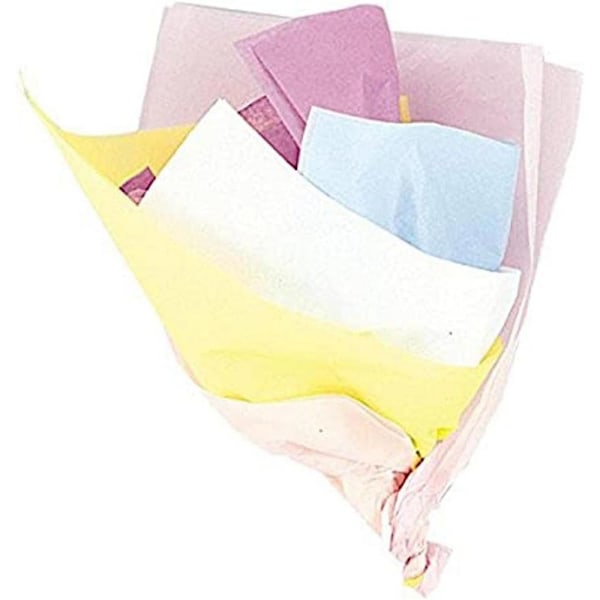 Unik festlig pastellfärgat silkespapper (10-pack) En storlek Flerfärgad Multicoloured One Size