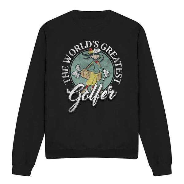 Mickey & Vänner Herr Världens Bästa Golfare Goofy Sweatshirt Black S