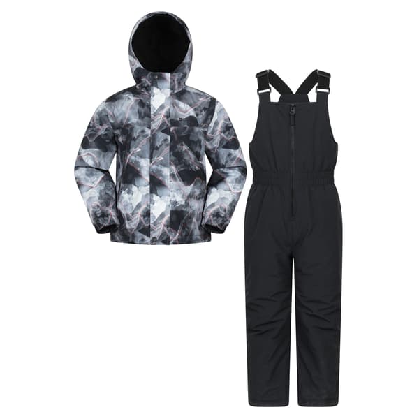 Mountain Warehouse Barn/Kids Polar Zone Tryckt Jacka & S Dark Grey 3-4 Years