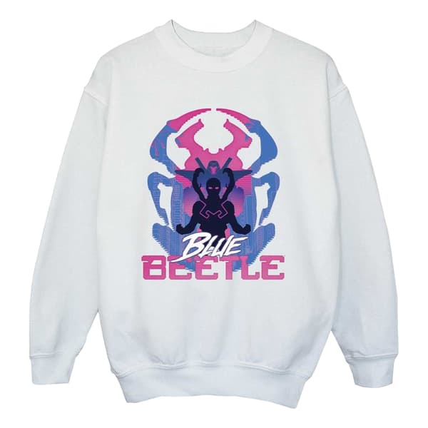 Blue Beetle Pojkar Pose Tröja 12-13 År Vit White 12-13 Years