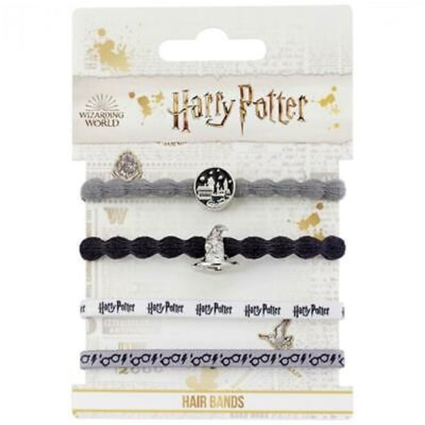 Harry Potter Hogwarts set för kvinnor/damer (paket med 4) På White/Black One Size
