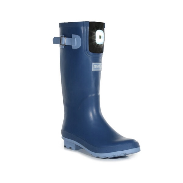 Regatta Dam/Dam Fairweather Shine LED Wellington Boots 4 Slate Blue 4 UK