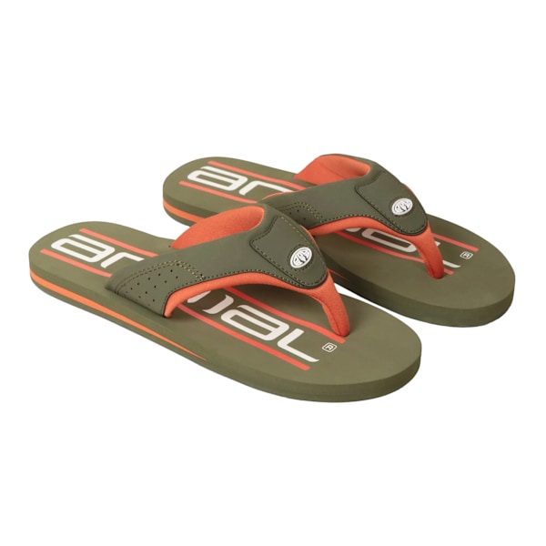 Animal Mens Jekyl Recycled Flip Flops 13 UK Mörkgrön Dark Green 13 UK