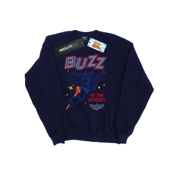 Disney Mens Toy Story 4 Buzz To The Rescue Sweatshirt 4XL Marinblå Navy Blue 4XL