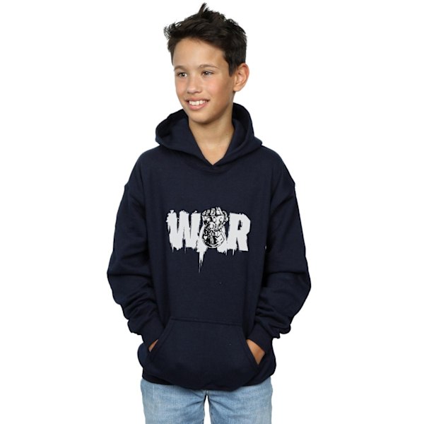 Marvel Boys Avengers Infinity War Fist Hoodie 12-13 år Marinblå Navy Blue 12-13 Years