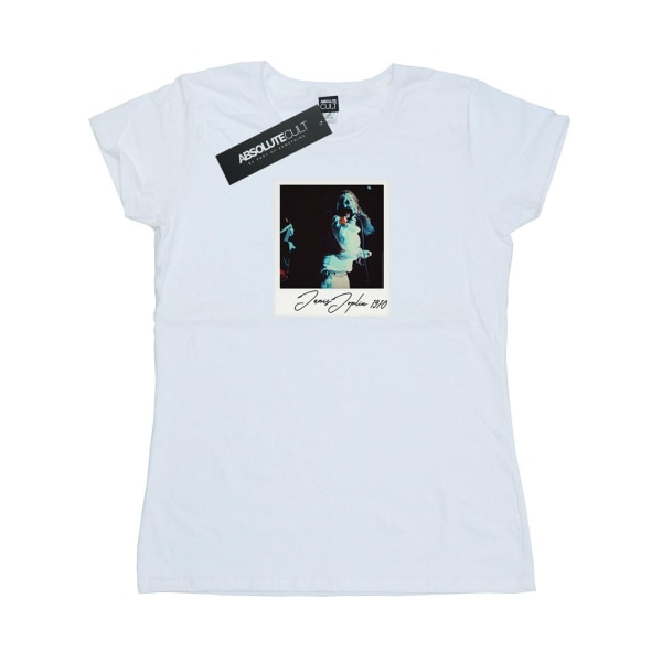 Janis Joplin Dam/Kvinnor Minnen 1970 Bomull T-Shirt S Vit White S