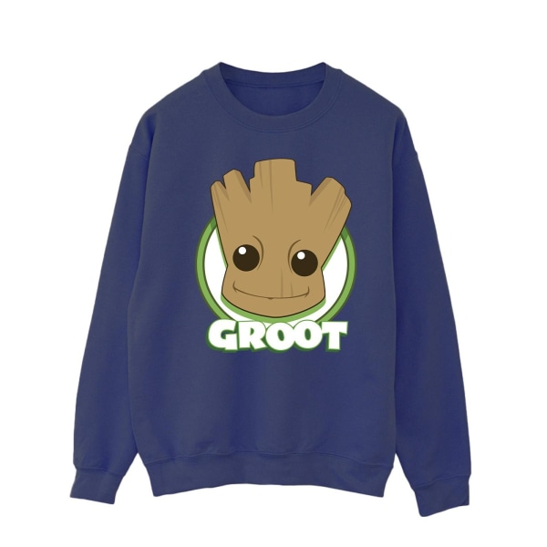 Guardians Of The Galaxy Män Groot Badge Sweatshirt M Marinblå Navy Blue M