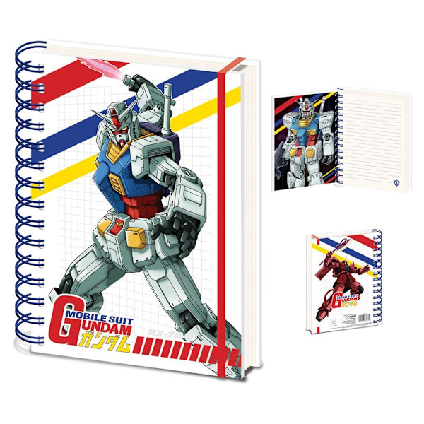Gundam Colour Cut Away A5 Spiralblock Anteckningsbok En Storlek Flerfärgad Multicoloured One Size