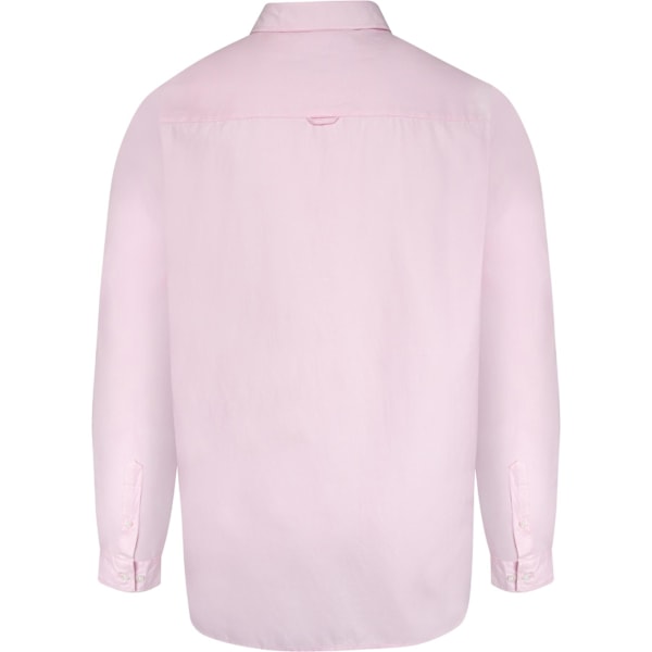 Duke Herr D555 Richard Oxford Kingsize Långärmad Skjorta 7XL Rosa Pink 7XL