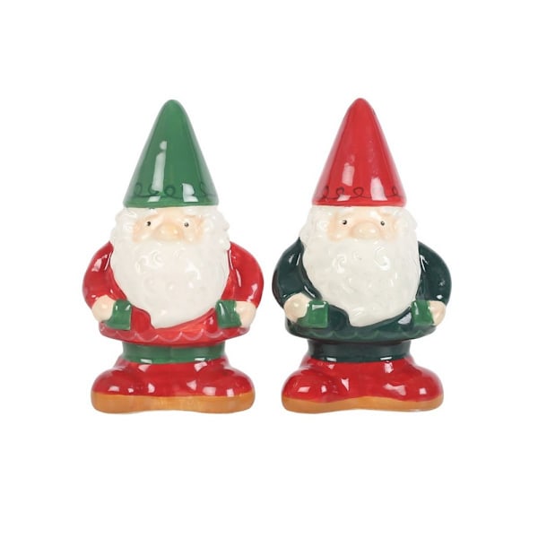 Something Different Gnome Salt and Pepper Shakers One Size Röd/ Red/Green/White One Size