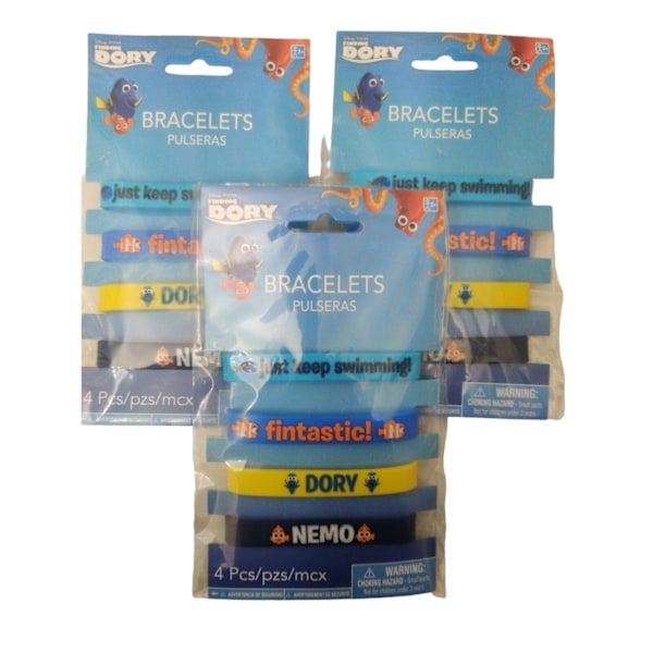 Finding Dory Fintastic! Armband (4-pack) One Size Blå/Gul Blue/Yellow One Size