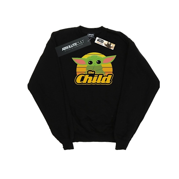 Star Wars Boys The Mandalorian The Child Retro Sweatshirt 7-8 år Black 7-8 Years