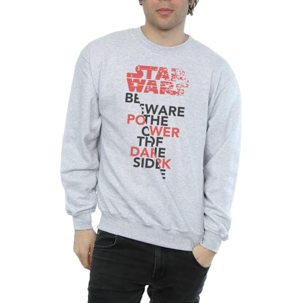 Star Wars The Last Jedi Power Of The Dark Side Sweatshirt för män Sports Grey M