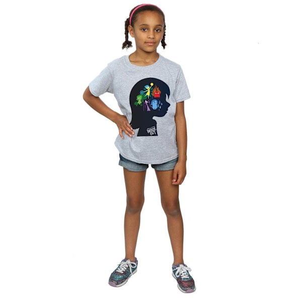 Disney Girls Inside Out Silhouette Bomull T-shirt 9-11 År Sp Sports Grey 9-11 Years