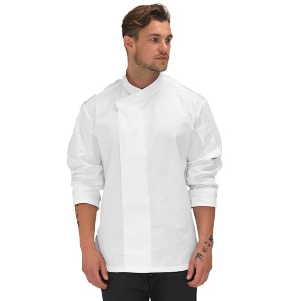 Le Chef Unisex Adult Academy Långärmad Kockrock 4XL Vit White 4XL