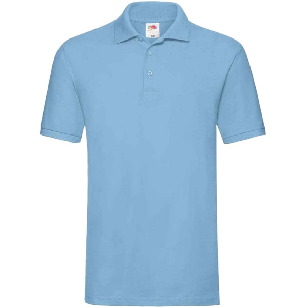 Fruit of the Loom Premium bomullspiké poloskjorta 3XL Sky Sky Blue 3XL