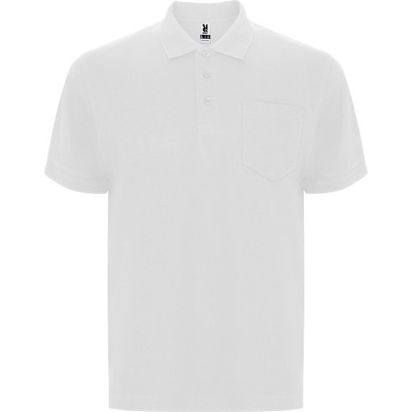 Roly Unisex Vuxen Centauro Premium Kortärmad Poloshirt XL White XL