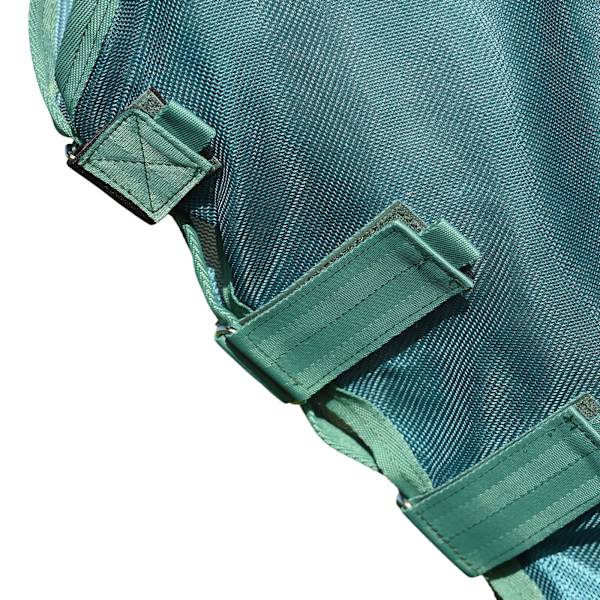 Weatherbeeta Green-Tec Combo Neck Airflow Hästflugtäcke 5´ 9 W White/Dragonfly Blue 5´ 9