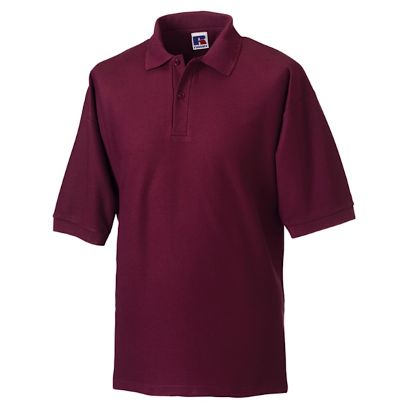 Russell Herr Classic Kortärmad Polycotton Pikétröja M Burgu Burgundy M