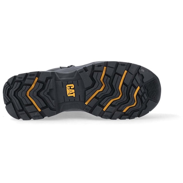 Caterpillar herr Typhoon SBH lädersäkerhetskängor 7 UK svart/gul Black/Yellow 7 UK
