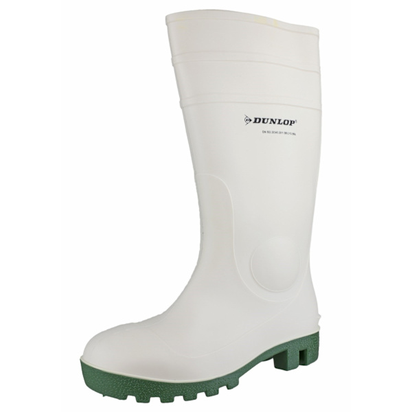 Dunlop FS1800/171BV Wellington / Herrstövlar / Säkerhets Wellington WHITE 44 EUR