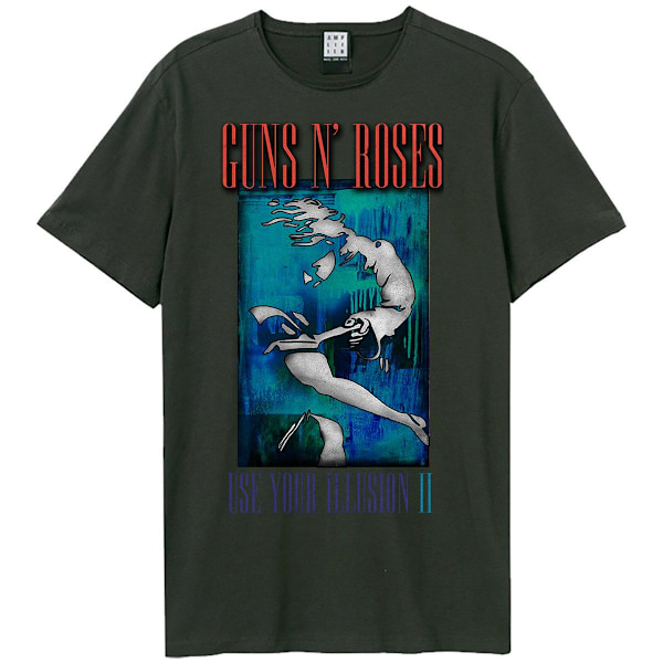 Amplified Unisex Vuxen Use Your Illusion II Guns N Roses T-shirt Charcoal L