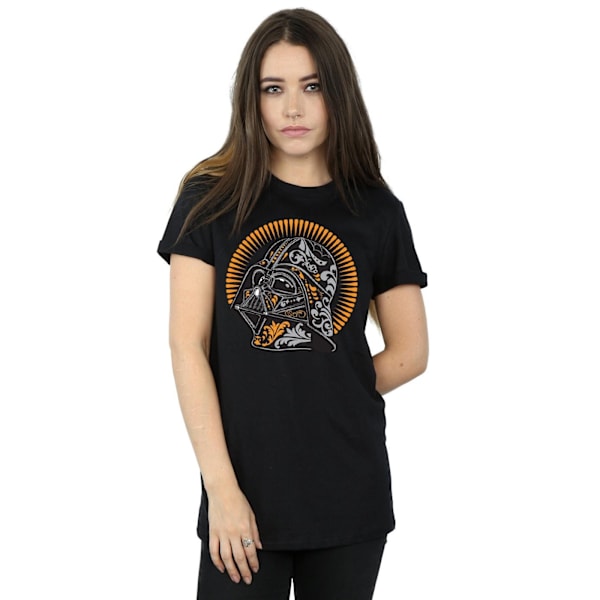 Star Wars Dam/Damer Darth Vader Dia De Los Muertos Bomull B Black L