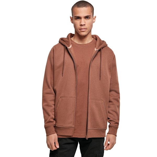 Build Your Brand Herr Heavy Zip Up Hoodie 3XL Bark Bark 3XL