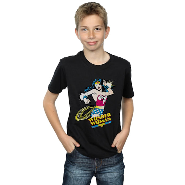 DC Comics Boys Wonder Woman Lasso T-shirt 12-13 år Svart Black 12-13 Years