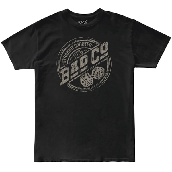 Bad Company Unisex Adult Straight Shooter Roundel Bomull T-Shir Black M