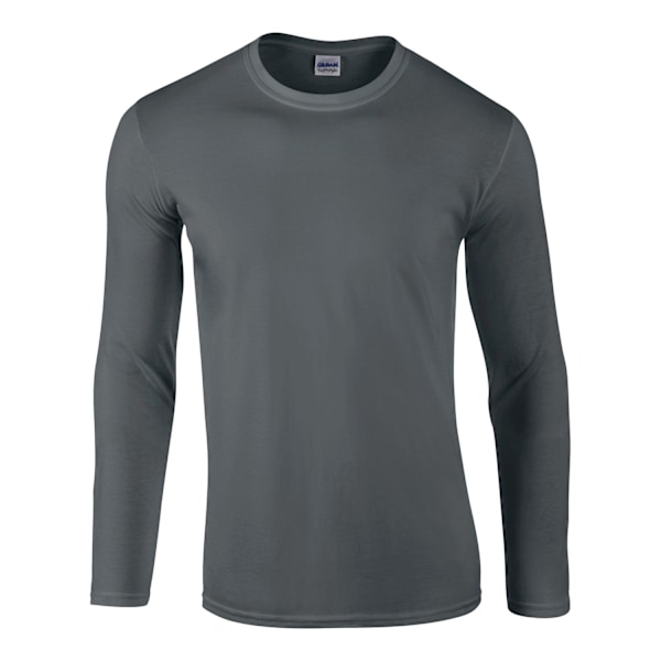 Gildan Unisex Vuxen Softstyle Långärmad T-Shirt XL Kolgrå Charcoal XL