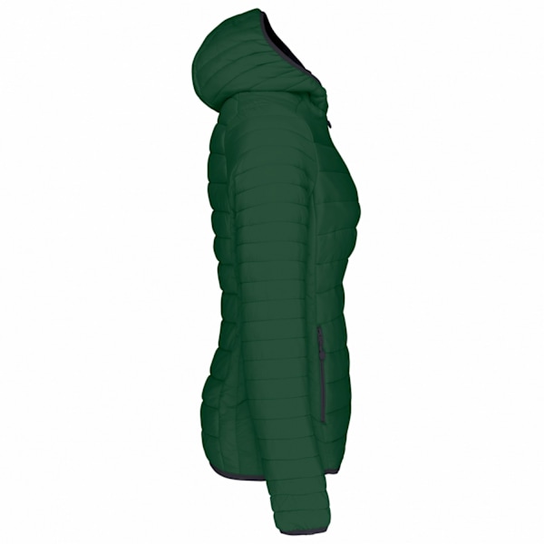 Kariban Dam/Kvinnor Lättviktshuva Vadderad Jacka 12 UK Skogsgrön Forest Green 12 UK