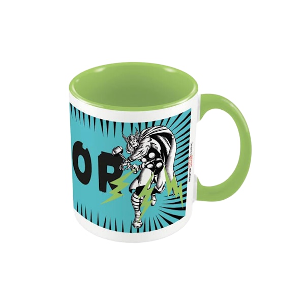 Thor Färgad Inre Inre Två Ton Mugg En Storlek Grön/Blå/Svart Green/Blue/Black One Size