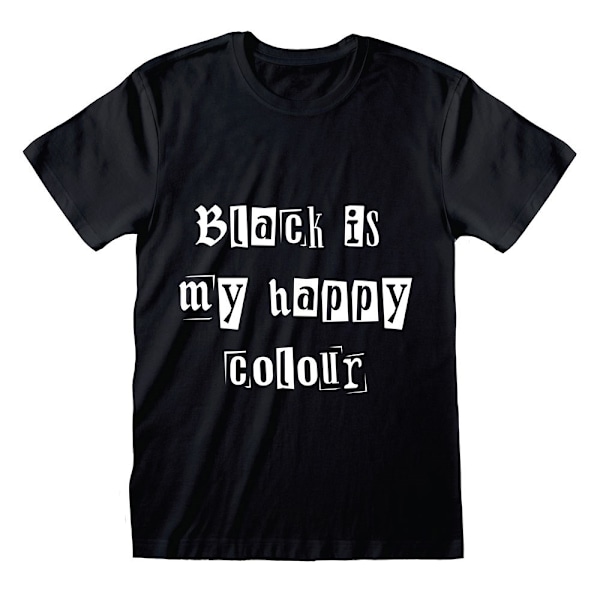 Something Different Unisex Vuxen Svart Är Min Glada Färg T-Shirt Black L
