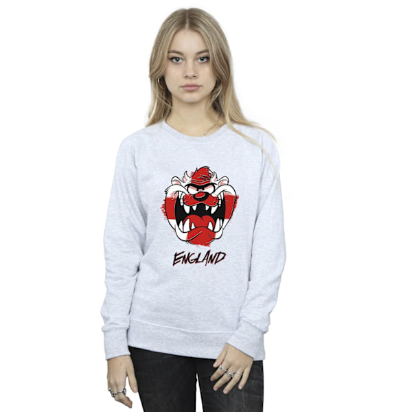 Looney Tunes Dam/Damer Taz England Ansikte Sweatshirt L Sport Sports Grey L