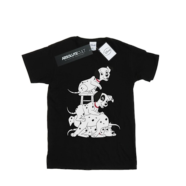 101 Dalmatiner Dam/Dam Stol Pojkvän T-shirt L Svart Black L