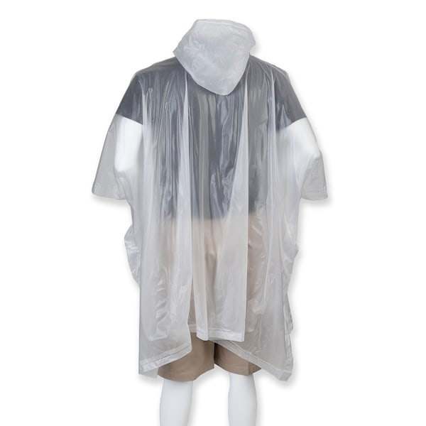 Splashmacs Unisex Lätt Regn Poncho ONE Clear Clear ONE