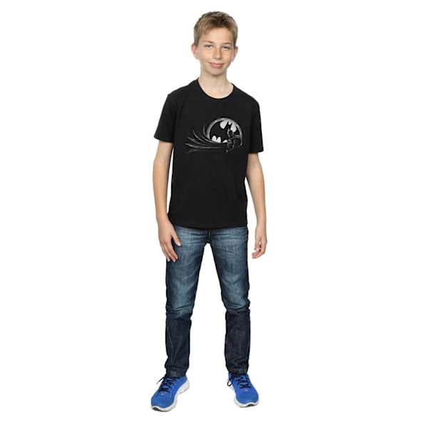 DC Comics Boys Batman Spot T-Shirt 7-8 år Svart Black 7-8 Years