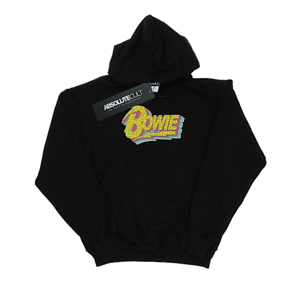 David Bowie Herr Moonlight 90-talets Logotyp Hoodie 3XL Svart Black 3XL