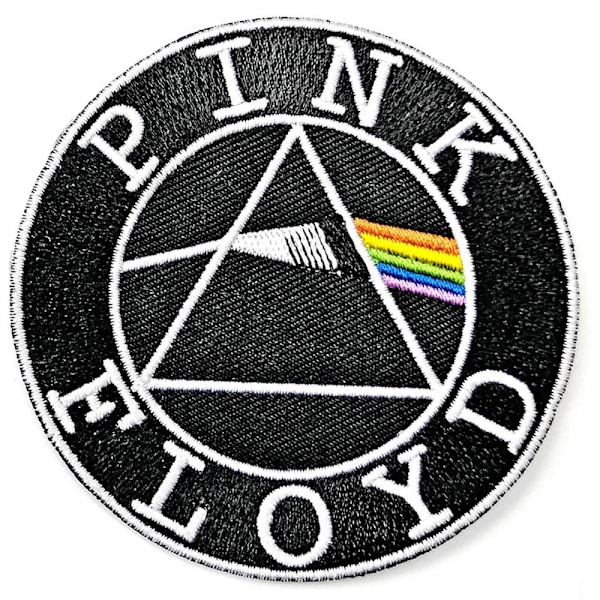 Pink Floyd Logo Cirkel Strykjärnsmärke En Storlek Flerfärgad Multicoloured One Size