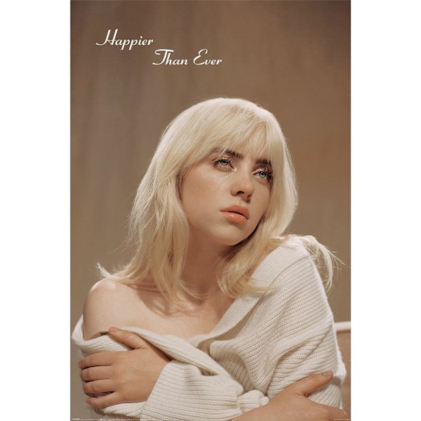 Billie Eilish Happier Than Ever Maxi Poster 91.5cm x 61cm Multi Multicoloured 91.5cm x 61cm