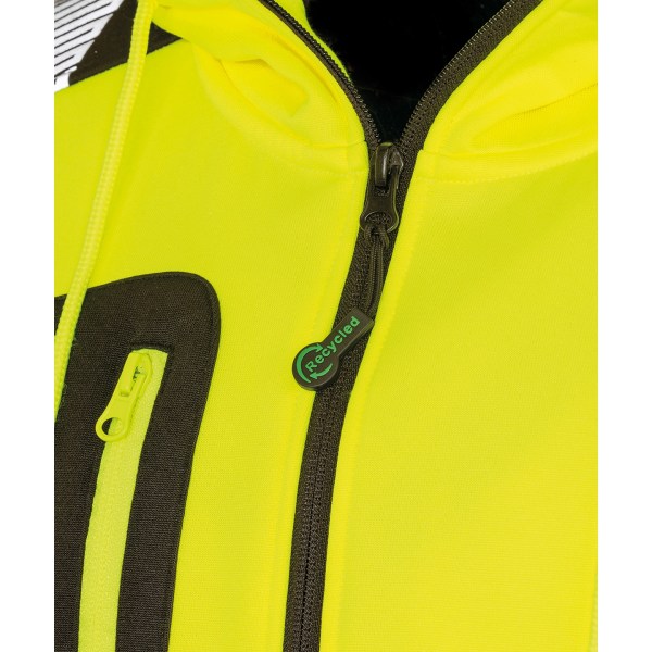 Resultat Äkta återvunnen herr Safety Hoodie M Fluorescent Yellow Fluorescent Yellow/Black M