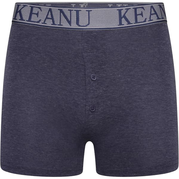 Keanu Enfärgade Boxershorts för Herr (12-pack) M Blå Blue M