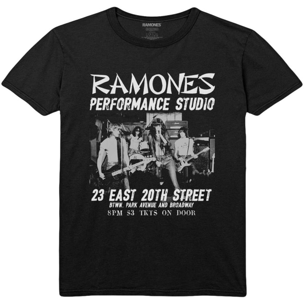 Ramones Unisex Vuxen East Village T-shirt M Svart Black M