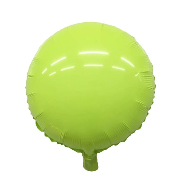 Realmax Macaron Rund Folieballong (10-pack) En Storlek Grön Green One Size
