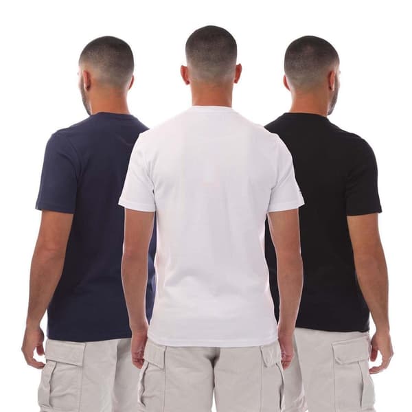 Modern Amusement Herr Cali Crown T-shirt i bomull (3-pack) S Svart Black/White S