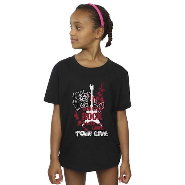 Looney Tunes Girls Taz Monster Rock Bomull T-shirt 5-6 år Svart Black 5-6 Years