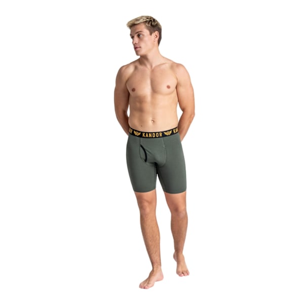 Kandor Herr Trunken Boxershorts (3-pack) L Gul Yellow L