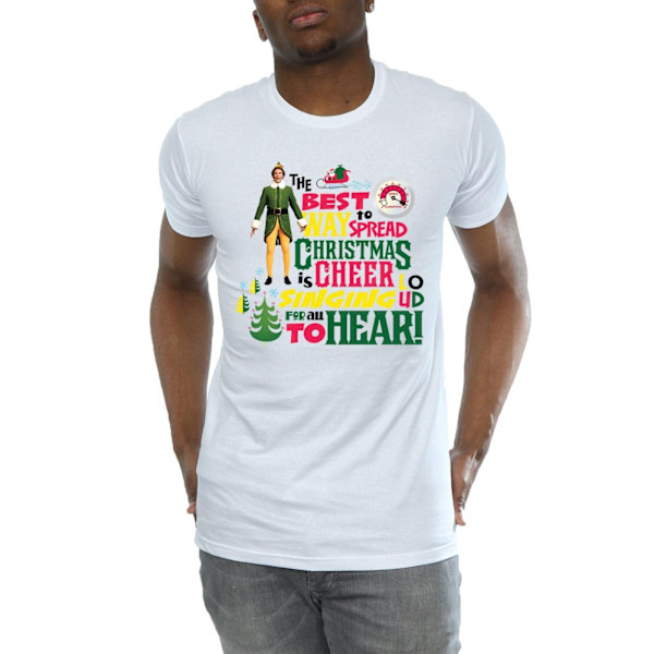 Elf Herr Julglädje T-shirt S Vit White S