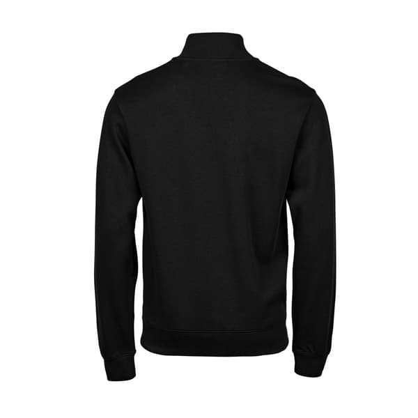 Tee Jays Herr Ribbad Interlock Half Zip Sweatshirt M Svart Black M